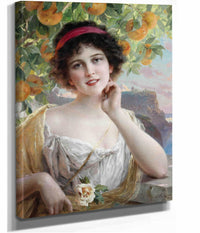 Beauty Under The Orange Tree by Emile Vernon