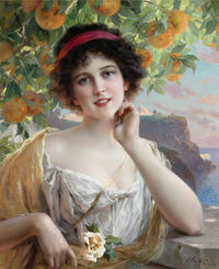 Beauty Under The Orange Tree by Emile Vernon