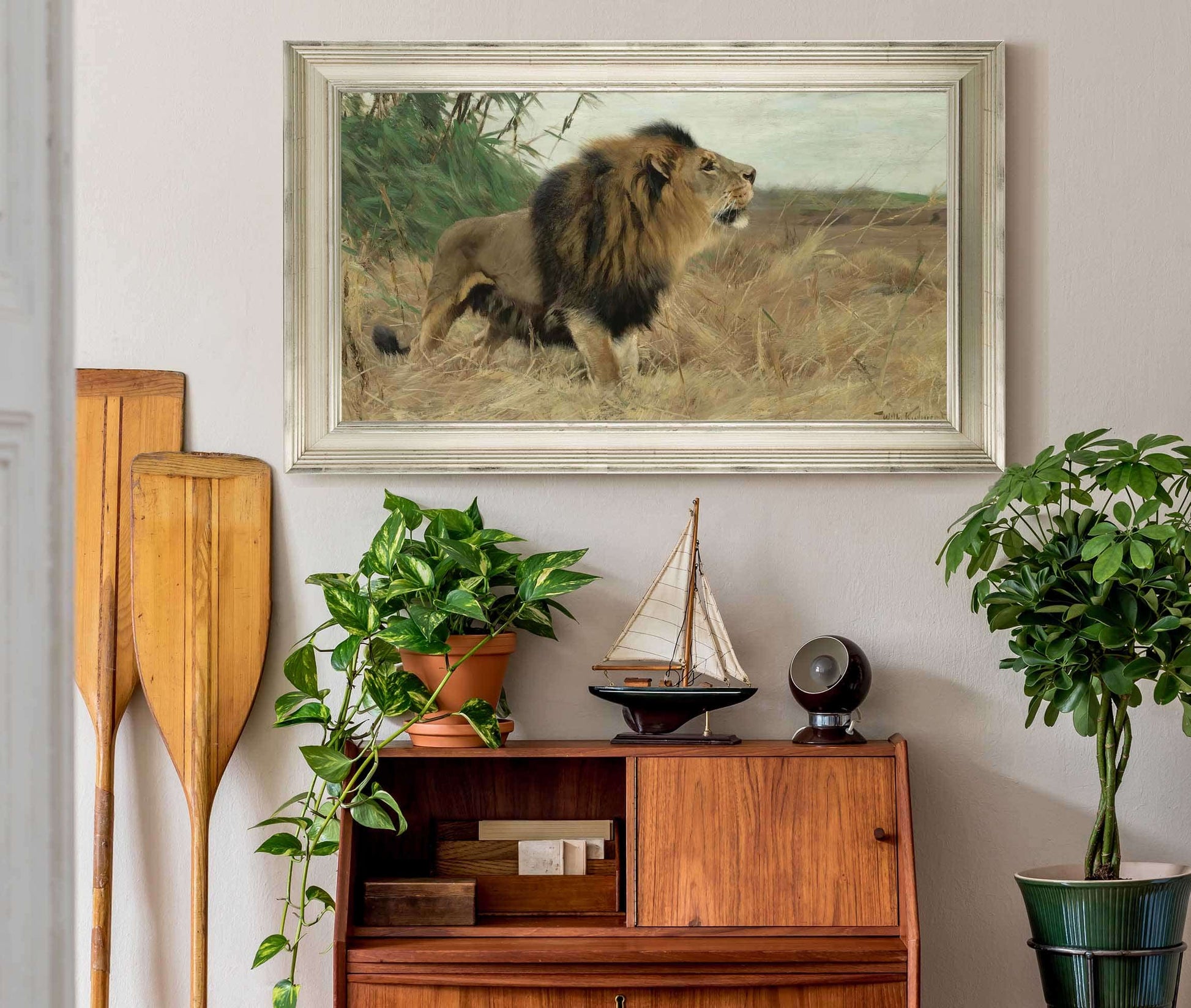 Beberlowe Berber Lion by Wilhelm Kuhnert