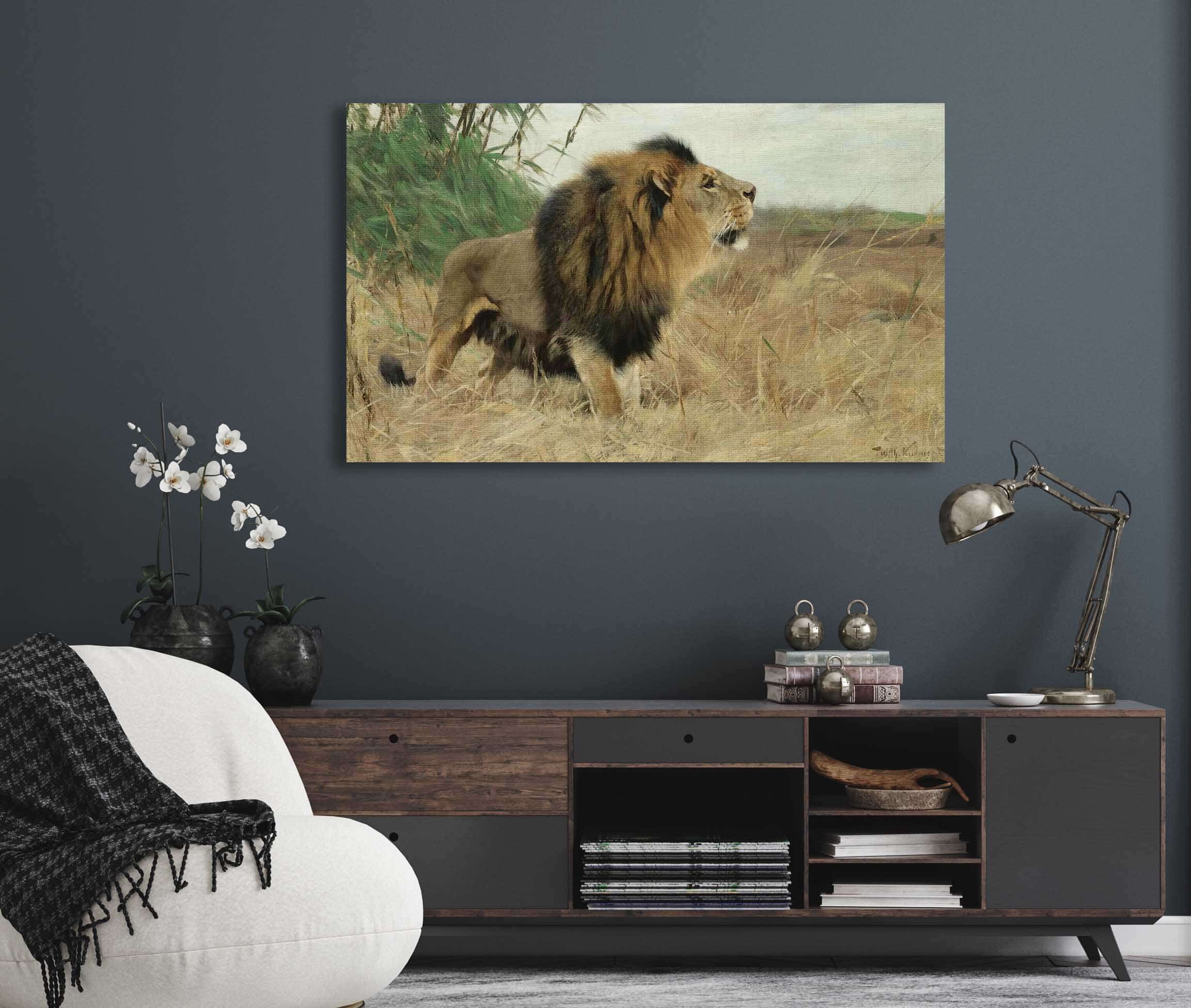 Beberlowe Berber Lion by Wilhelm Kuhnert