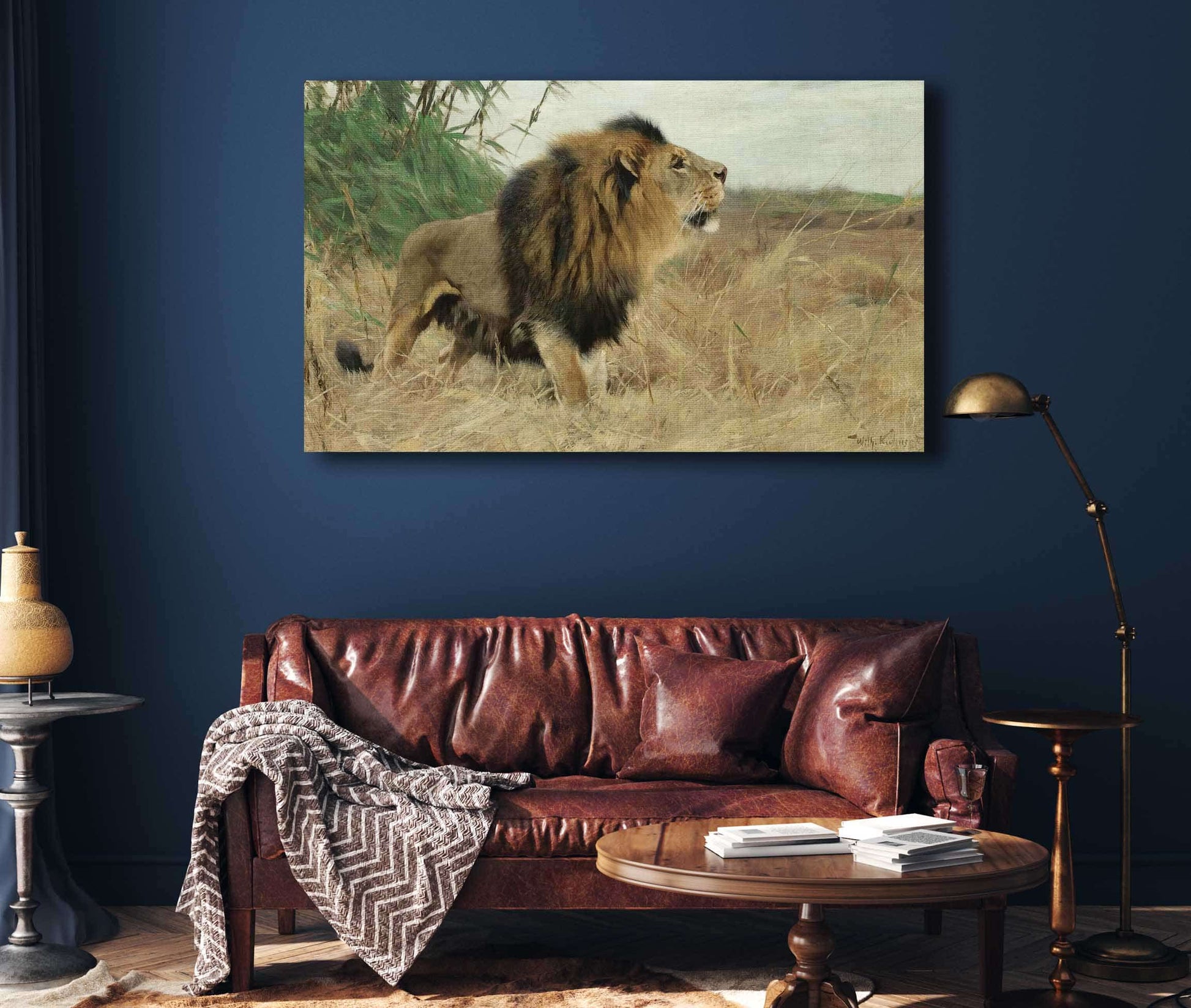 Beberlowe Berber Lion by Wilhelm Kuhnert