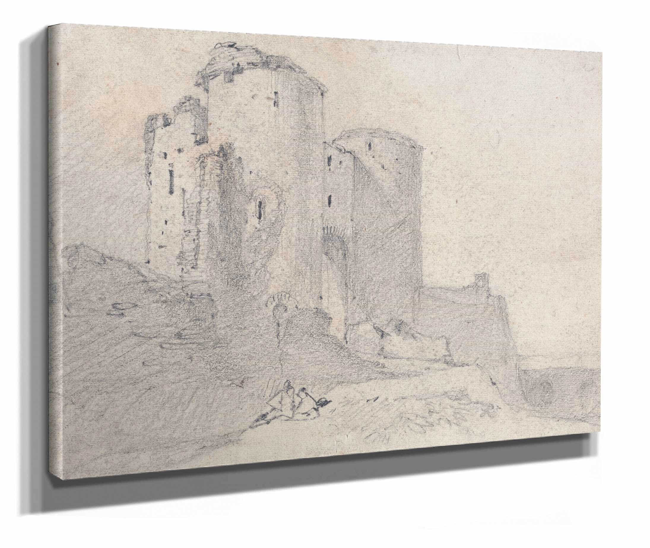 Beeston Castle Cheshire Entrance To The Castle by John Sell Cotman