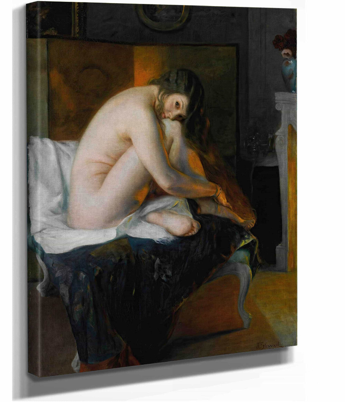 Before The Fire by Julius Leblanc Stewart