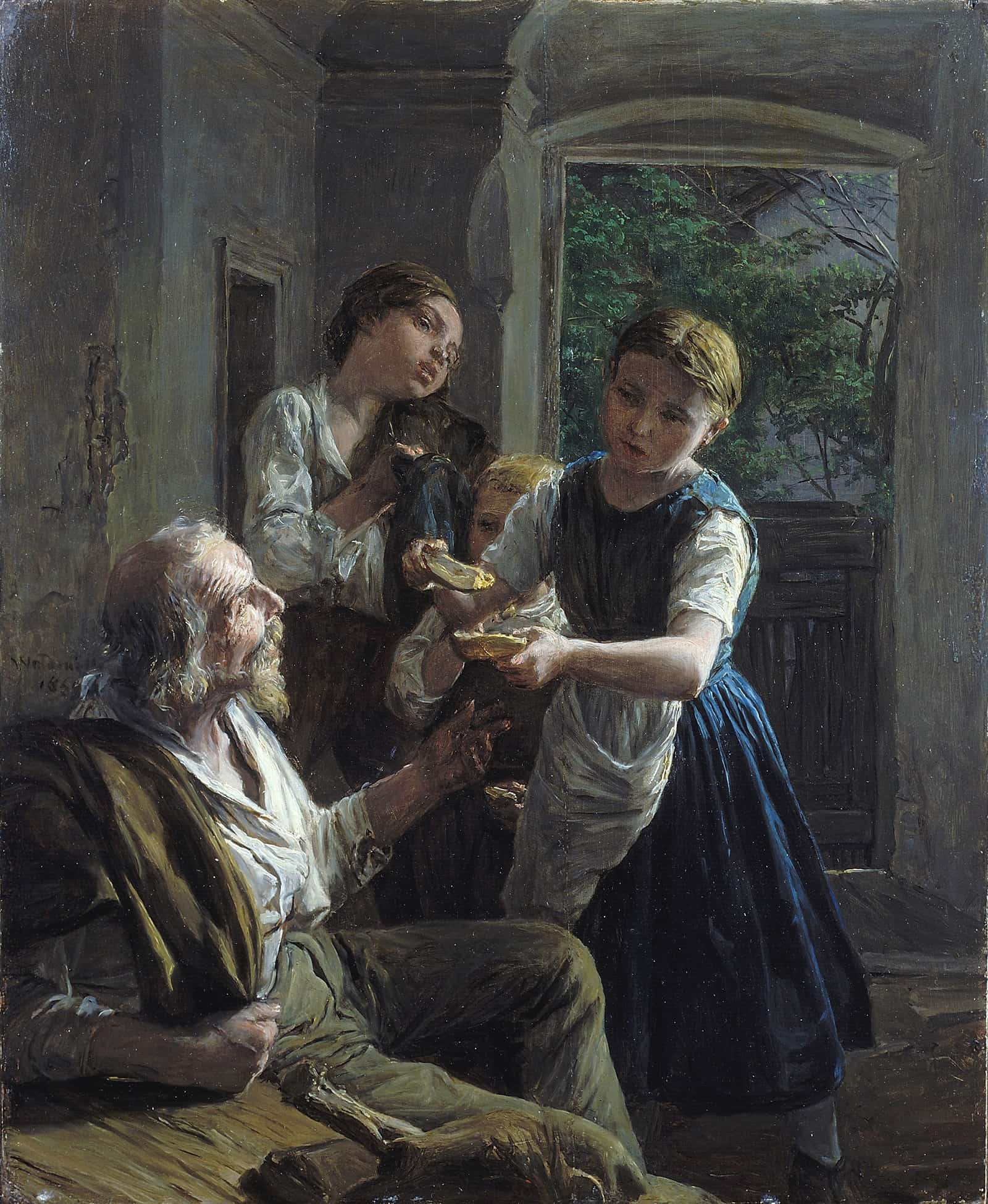 Beggar by Ferdinand Georg Waldmuller