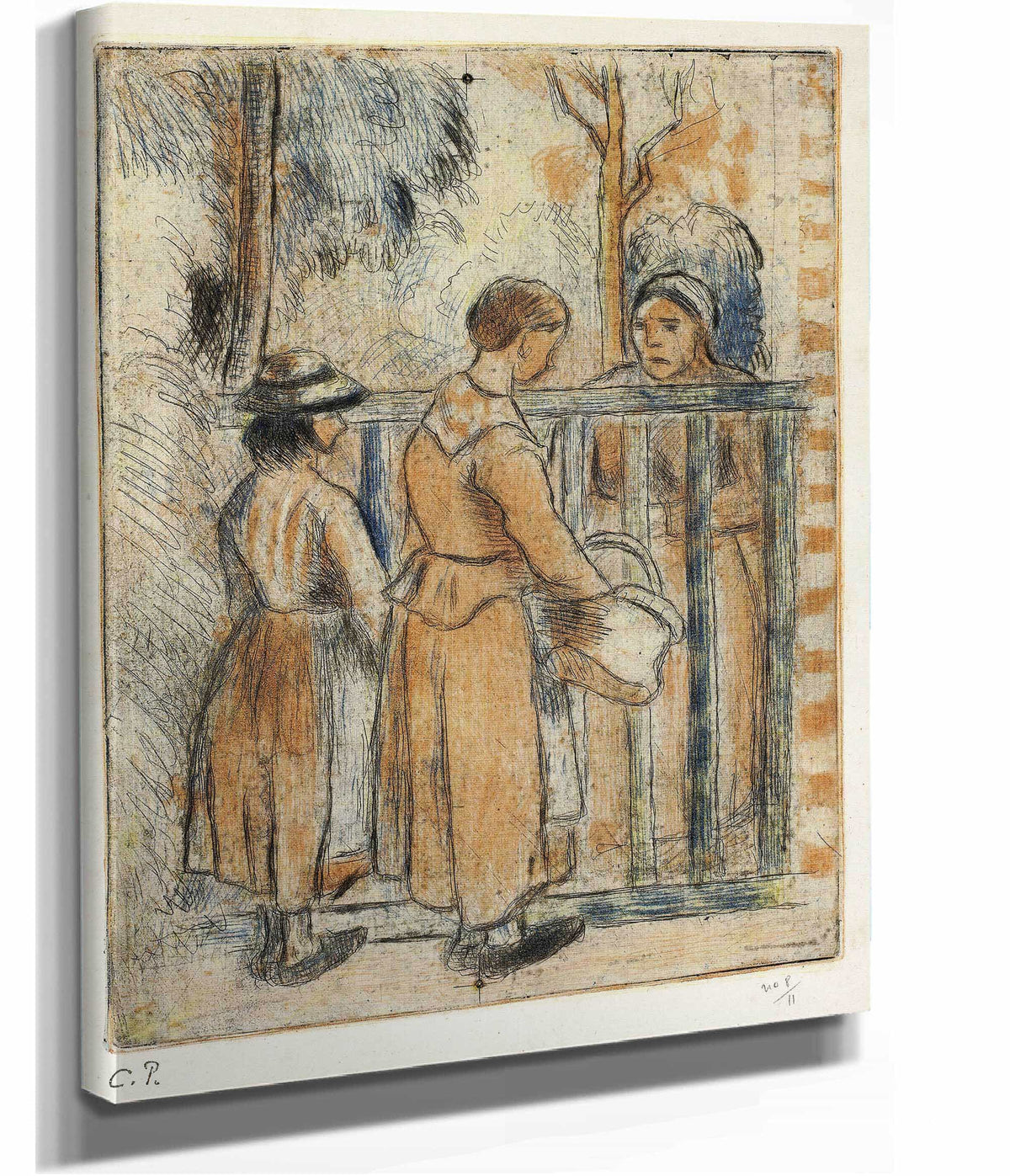 Beggar Women   by Camille Pissarro