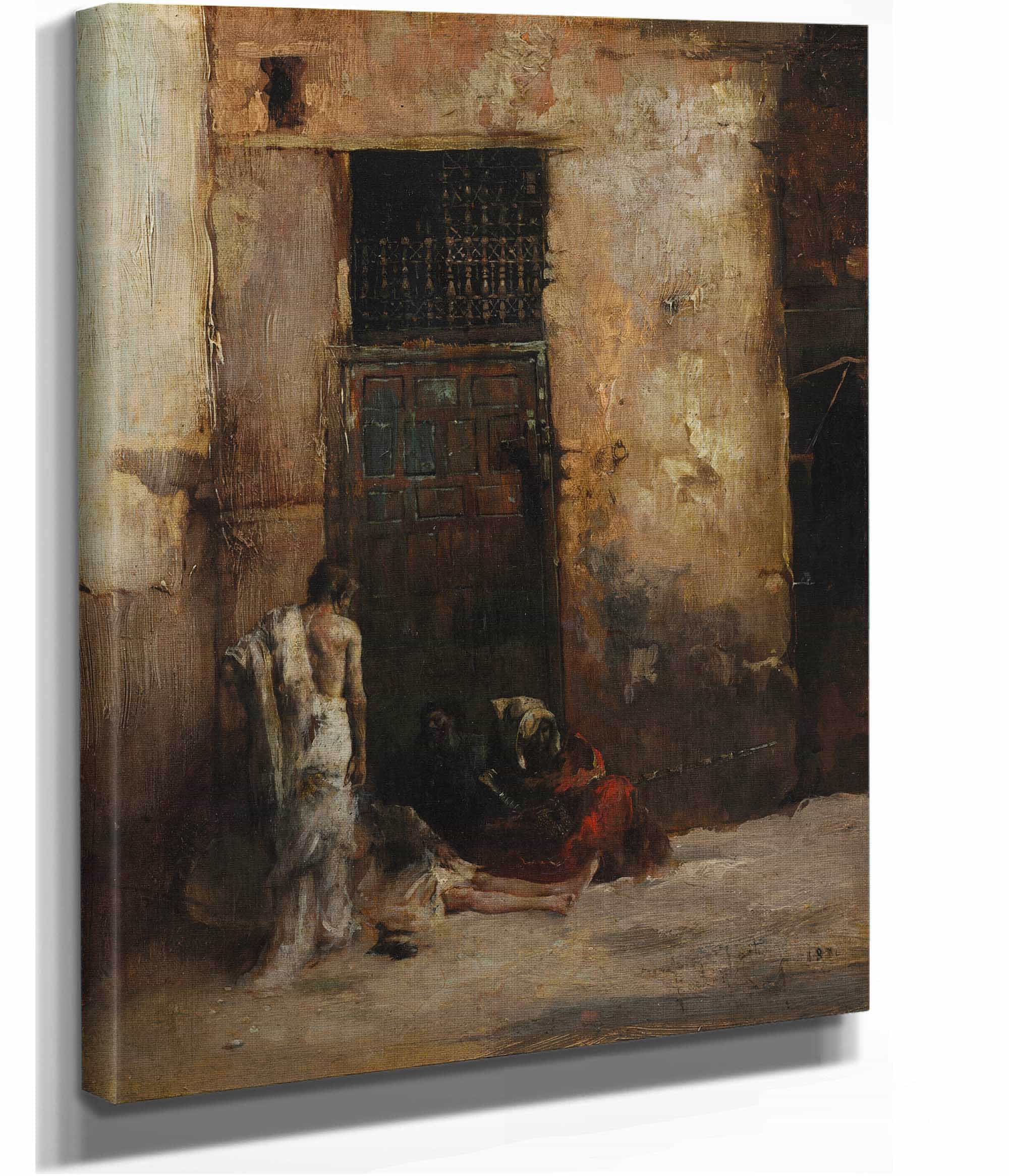 Beggars By A Door by Mariano Fortuny Marsal