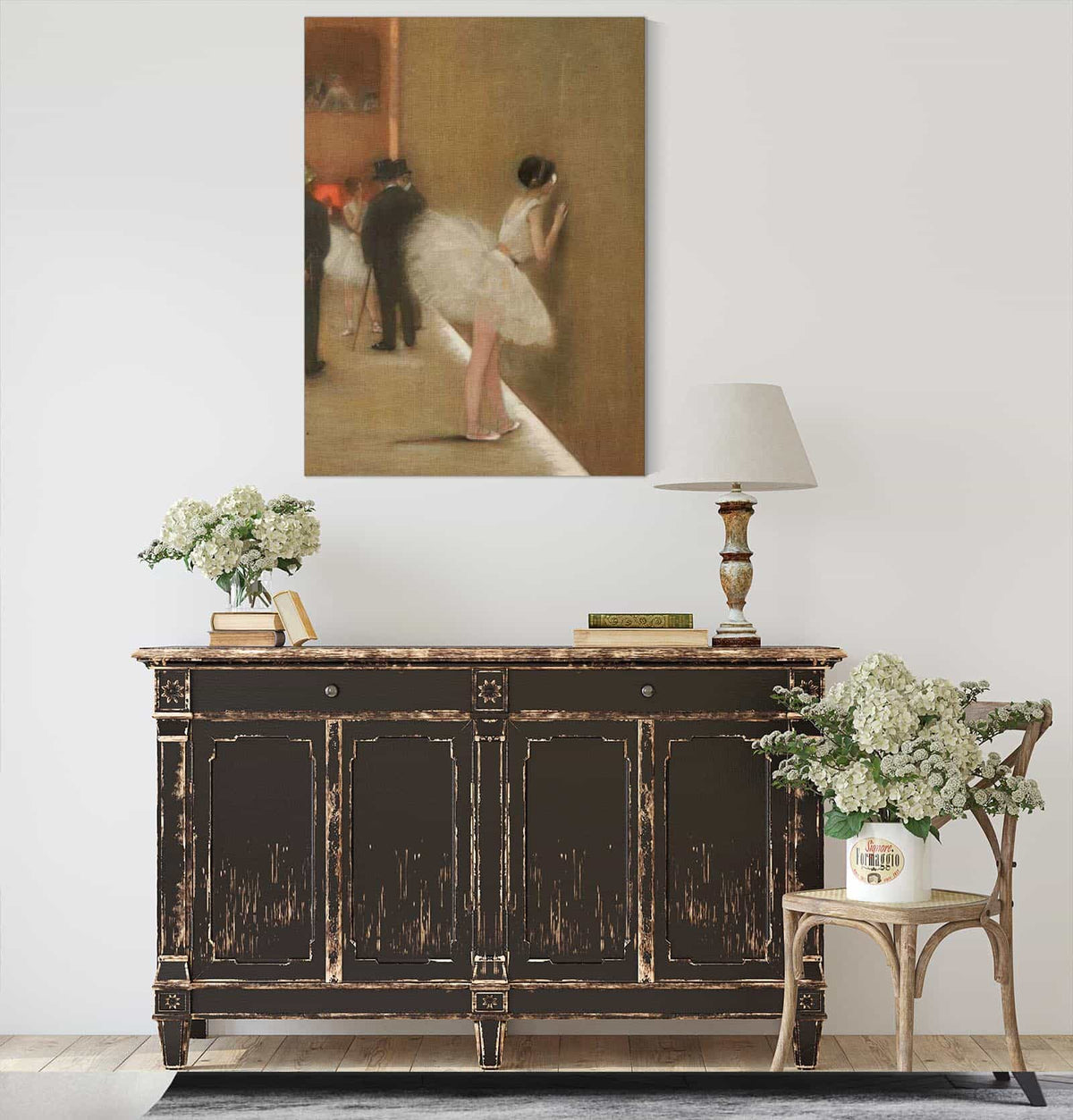 Behind The Curtain At The Ballet by Henri Gervex