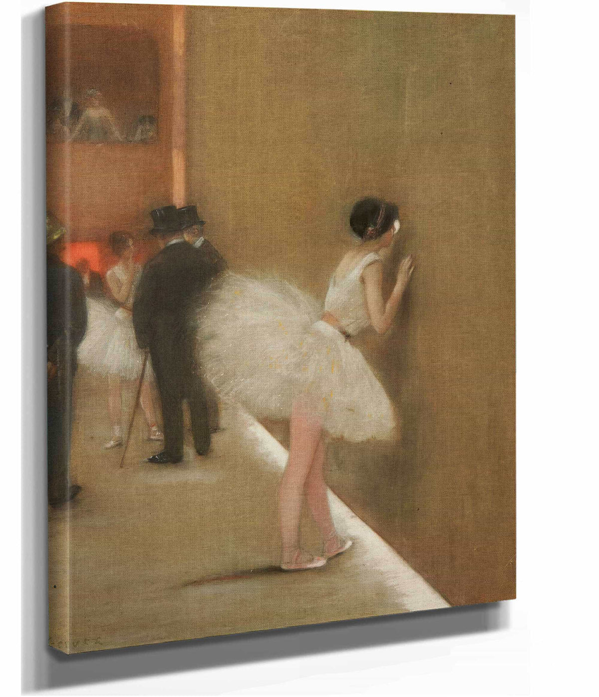 Behind The Curtain At The Ballet by Henri Gervex