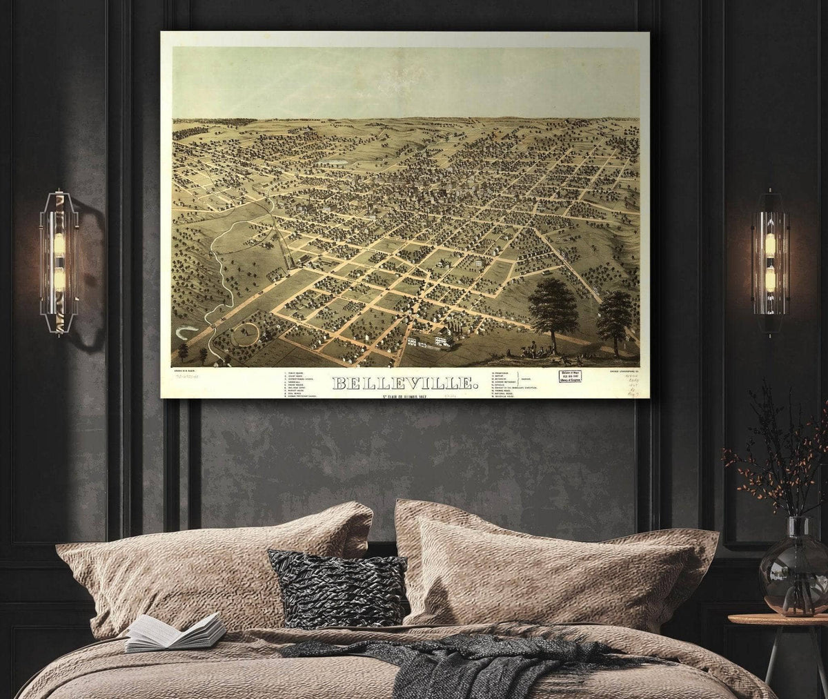 Belleville St Clair Co Illinois 1867 State of Illinois