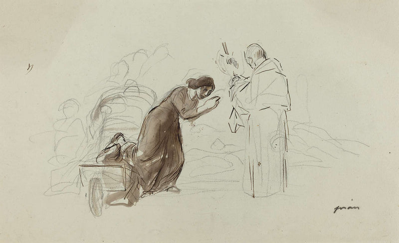 Benediction A Lourdes by Jean Louis Forain