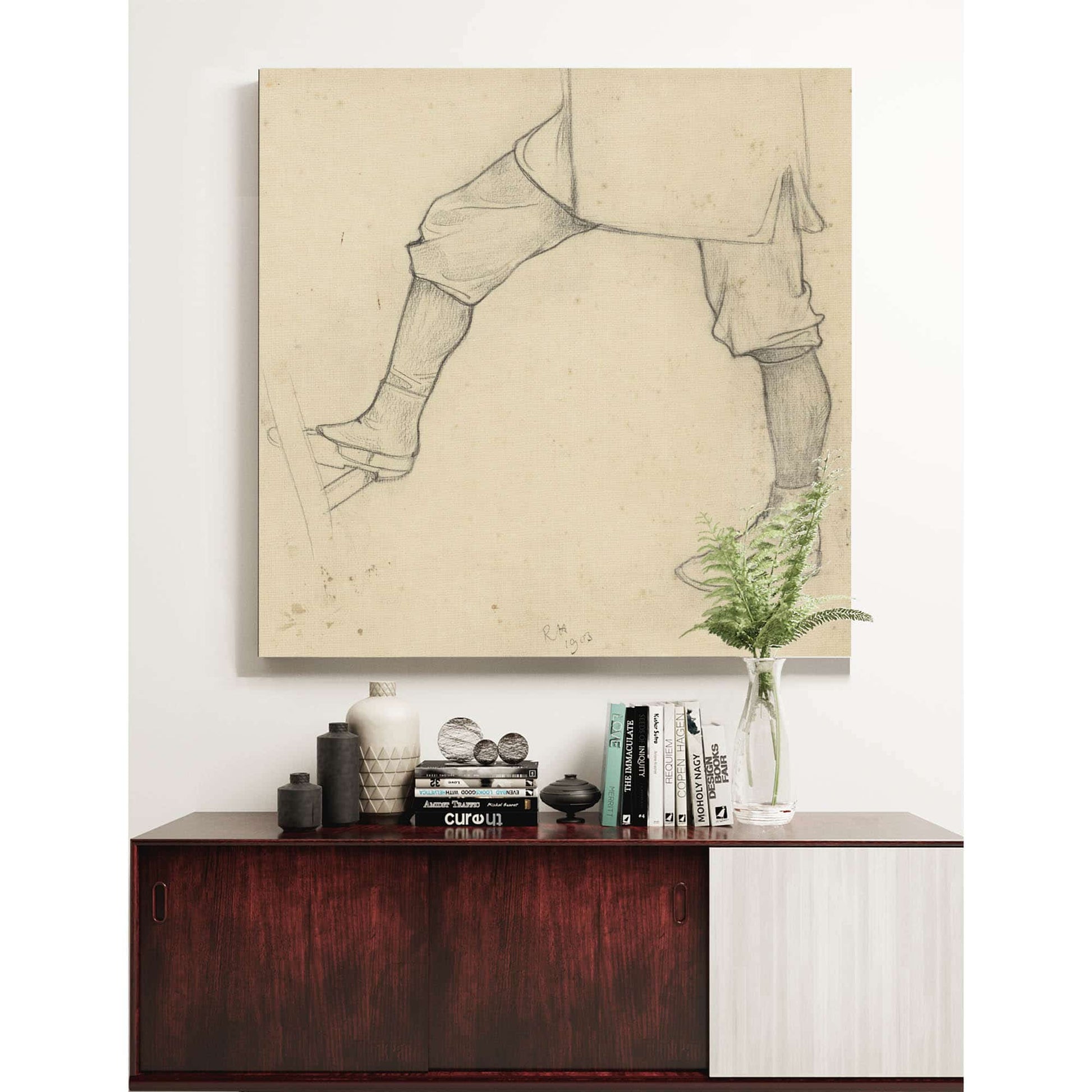 Benen Van Een Op Een Ladder Gaande Man by Richard Nicolaus Roland Holst