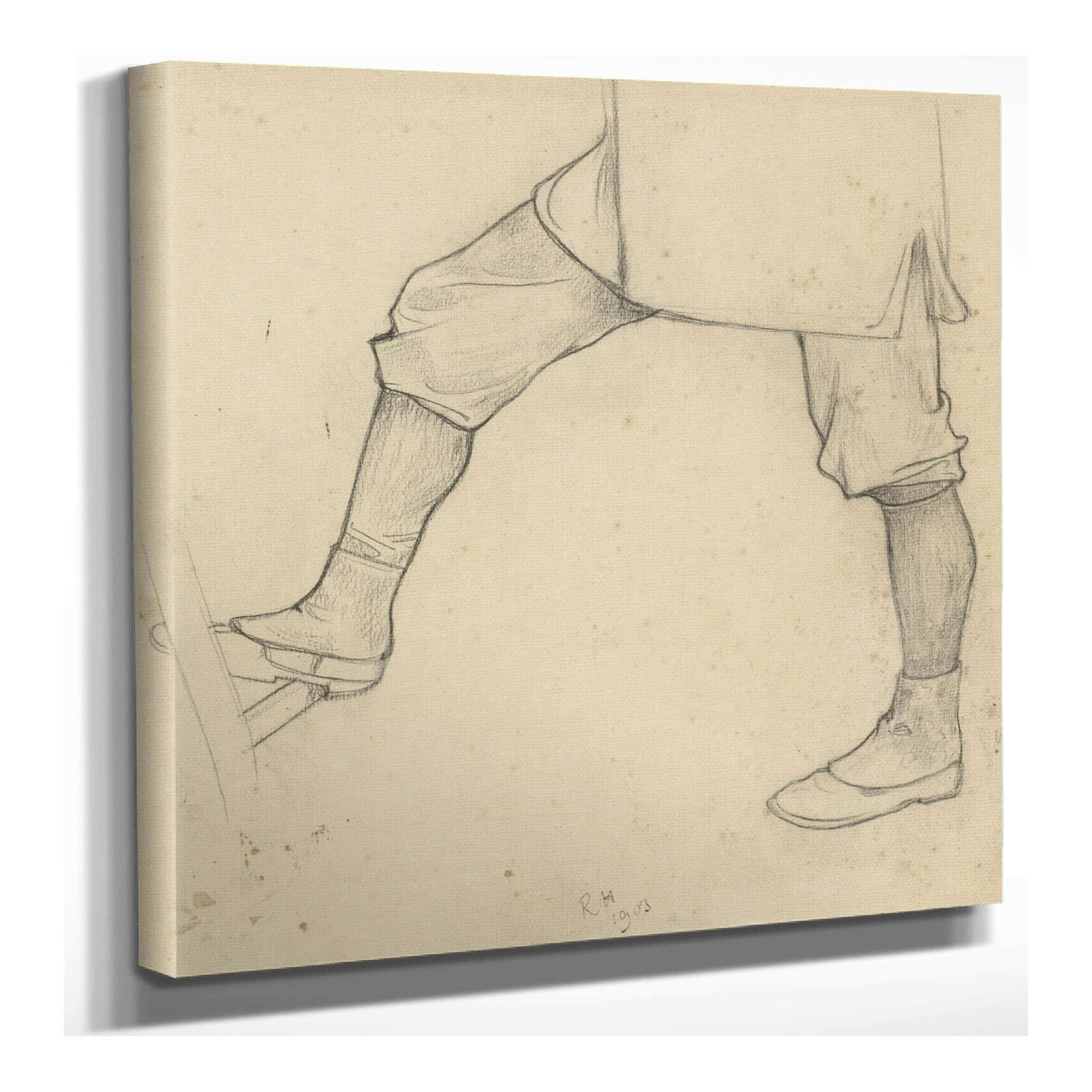 Benen Van Een Op Een Ladder Gaande Man by Richard Nicolaus Roland Holst