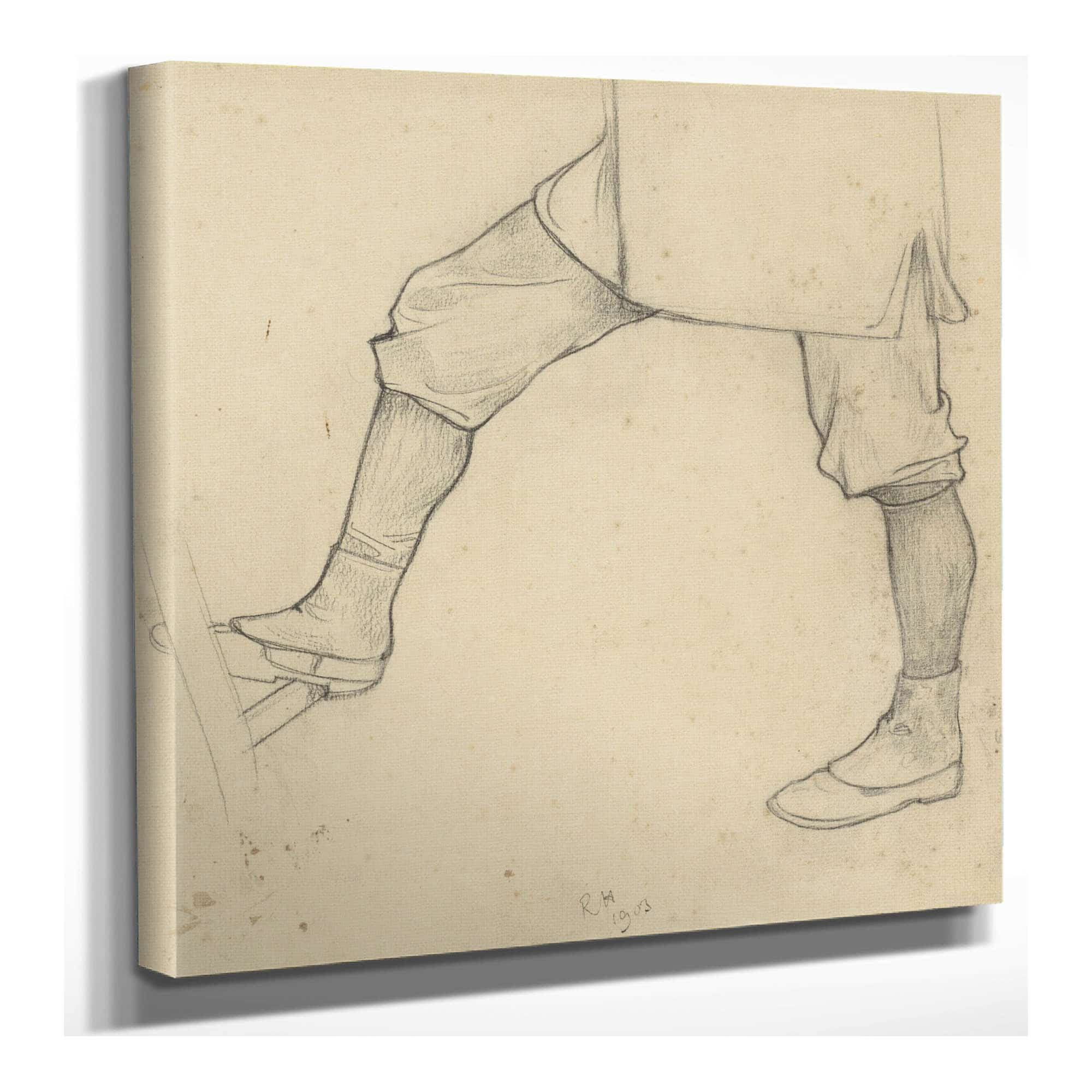 Benen Van Een Op Een Ladder Gaande Man by Richard Nicolaus Roland Holst