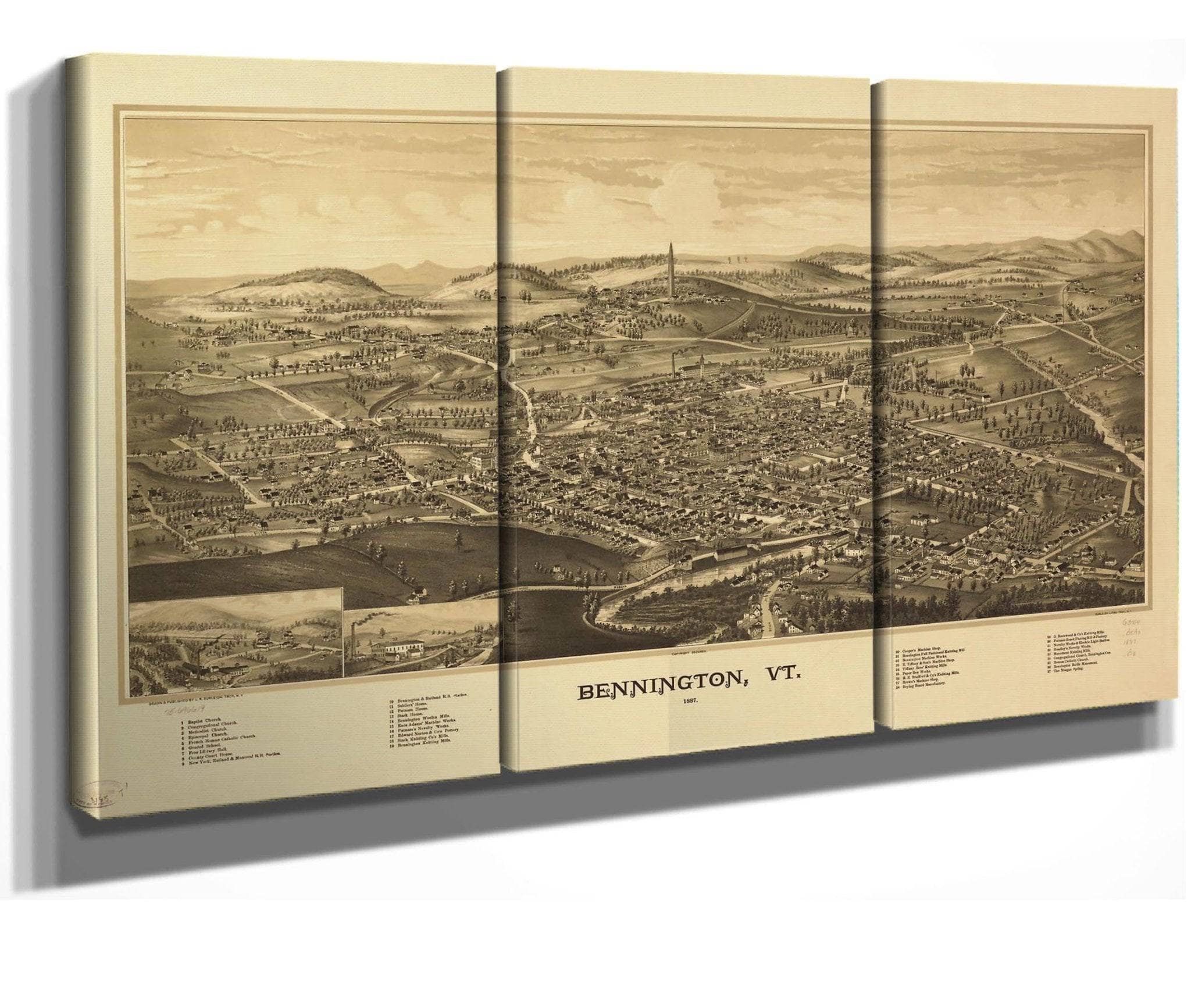 Bennington Vt 1887  State Of Vermont