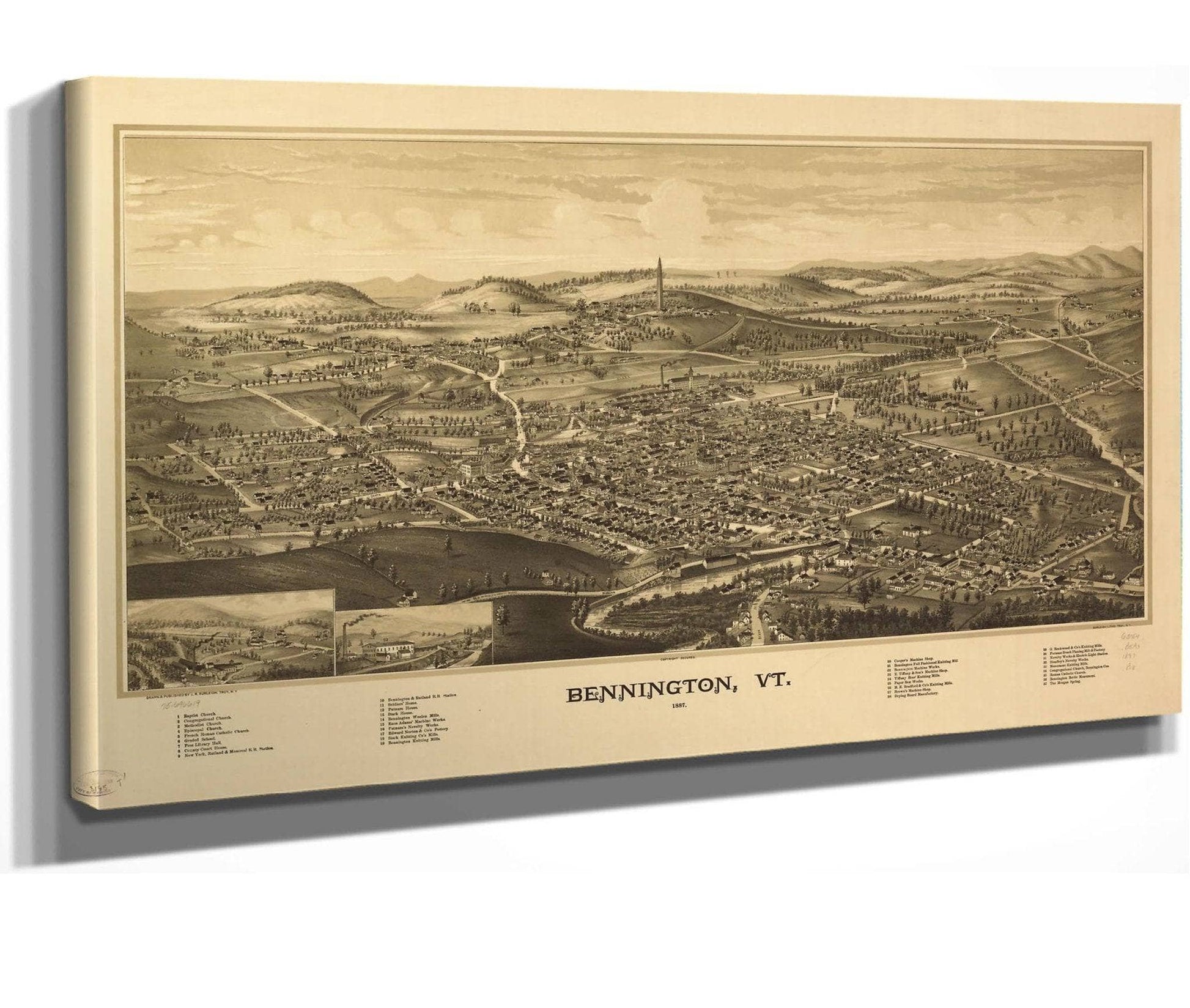 Bennington Vt 1887  State Of Vermont