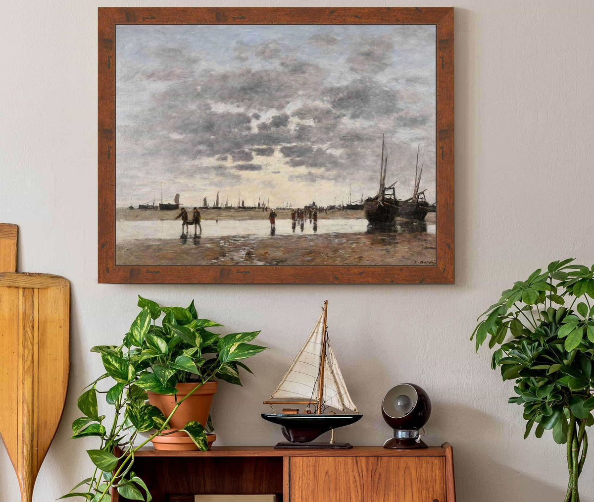 Berck Le Retour Des Barques by Eugene Boudin