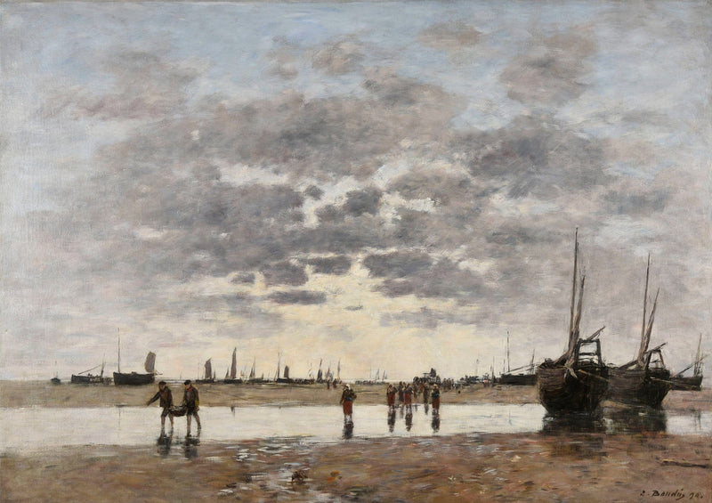 Berck Le Retour Des Barques by Eugene Boudin