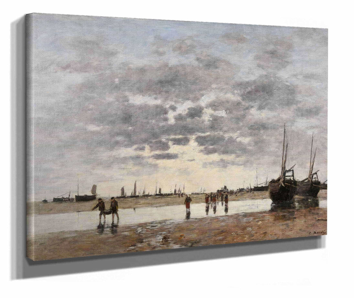 Berck Le Retour Des Barques by Eugene Boudin
