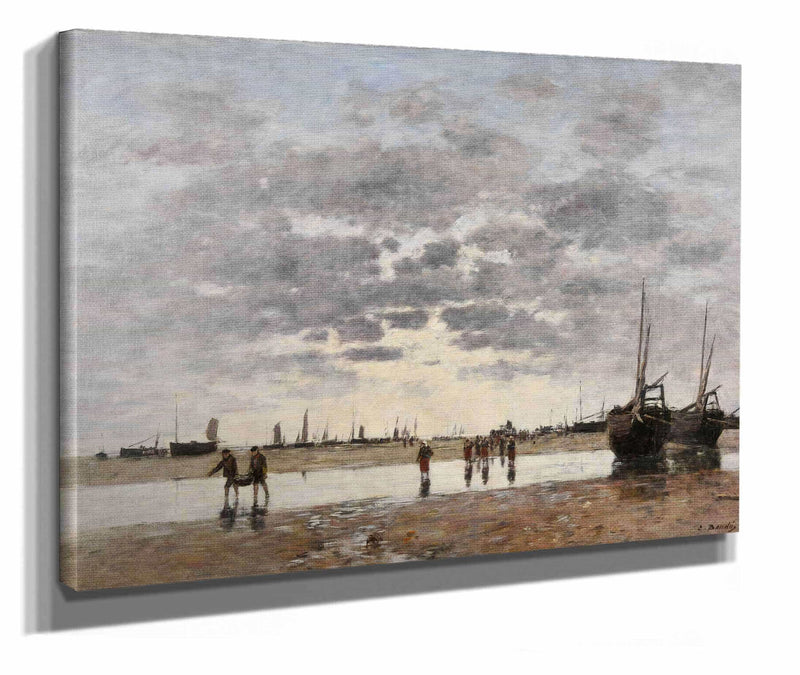 Berck Le Retour Des Barques by Eugene Boudin