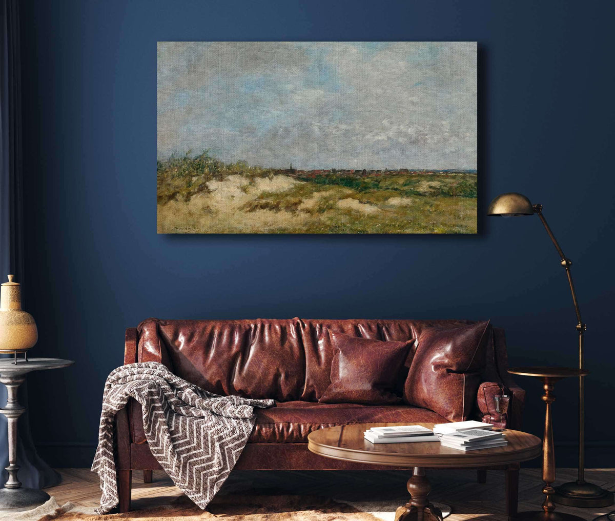 Berck Les Dunes Par Gros Temps by Eugene Boudin