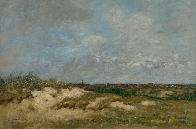 Berck Les Dunes Par Gros Temps by Eugene Boudin