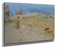 Berger Et Ses Moutons Dans Les Causses by Henri Martin