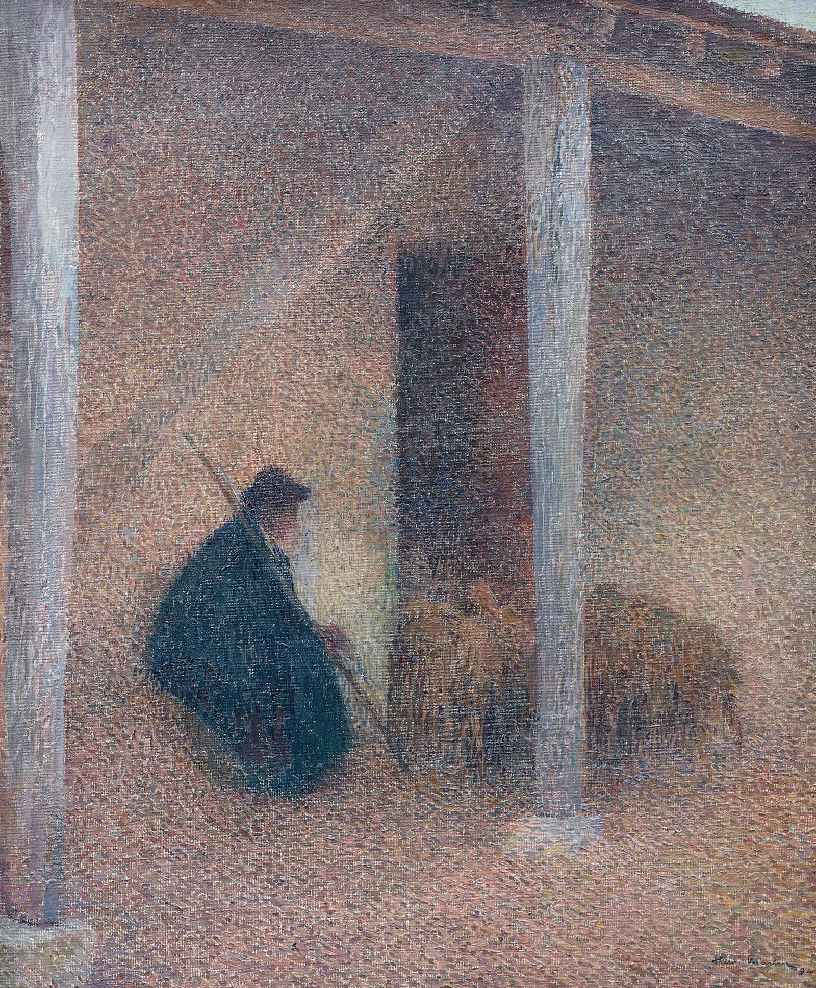 Berger Rentrant Ses Mouton by Henri Martin