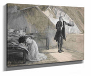 Beside The Bed Where Parting Life Was Village by Edwin Austin Abbey