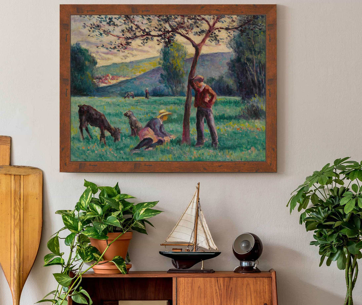 Bessy Cur Cure Paysage Au Pommier by Maximilien Luce