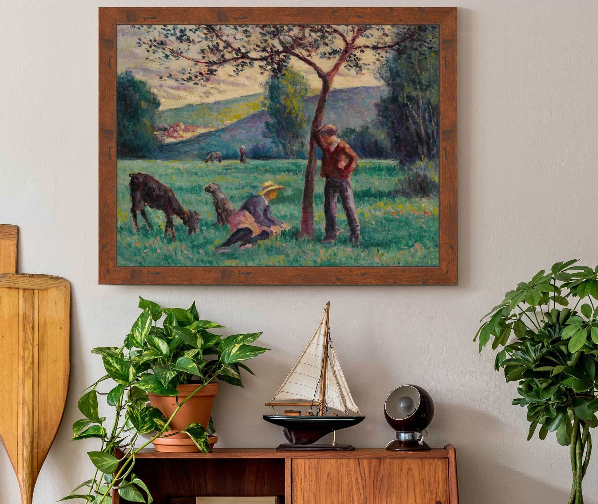 Bessy Cur Cure Paysage Au Pommier by Maximilien Luce