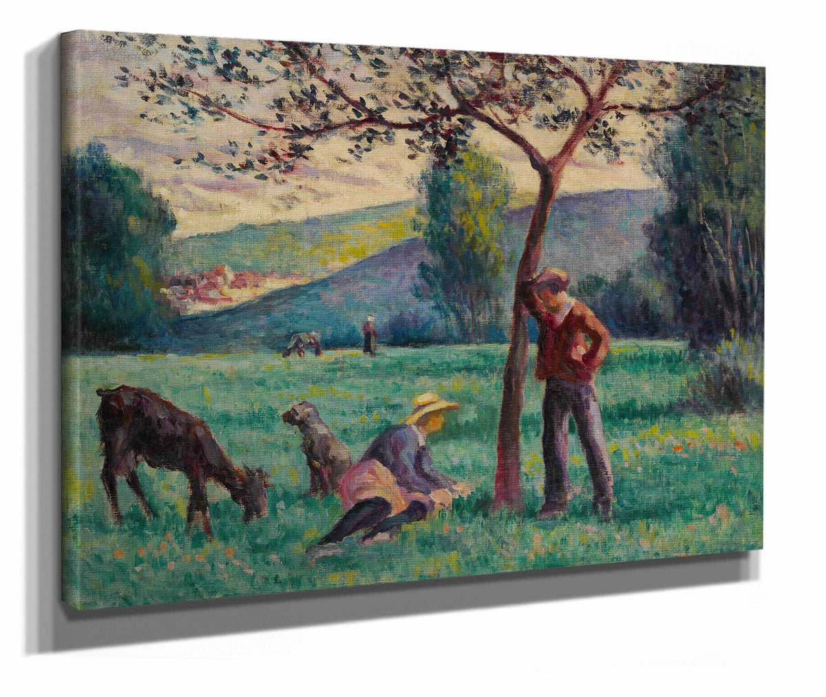 Bessy Cur Cure Paysage Au Pommier by Maximilien Luce