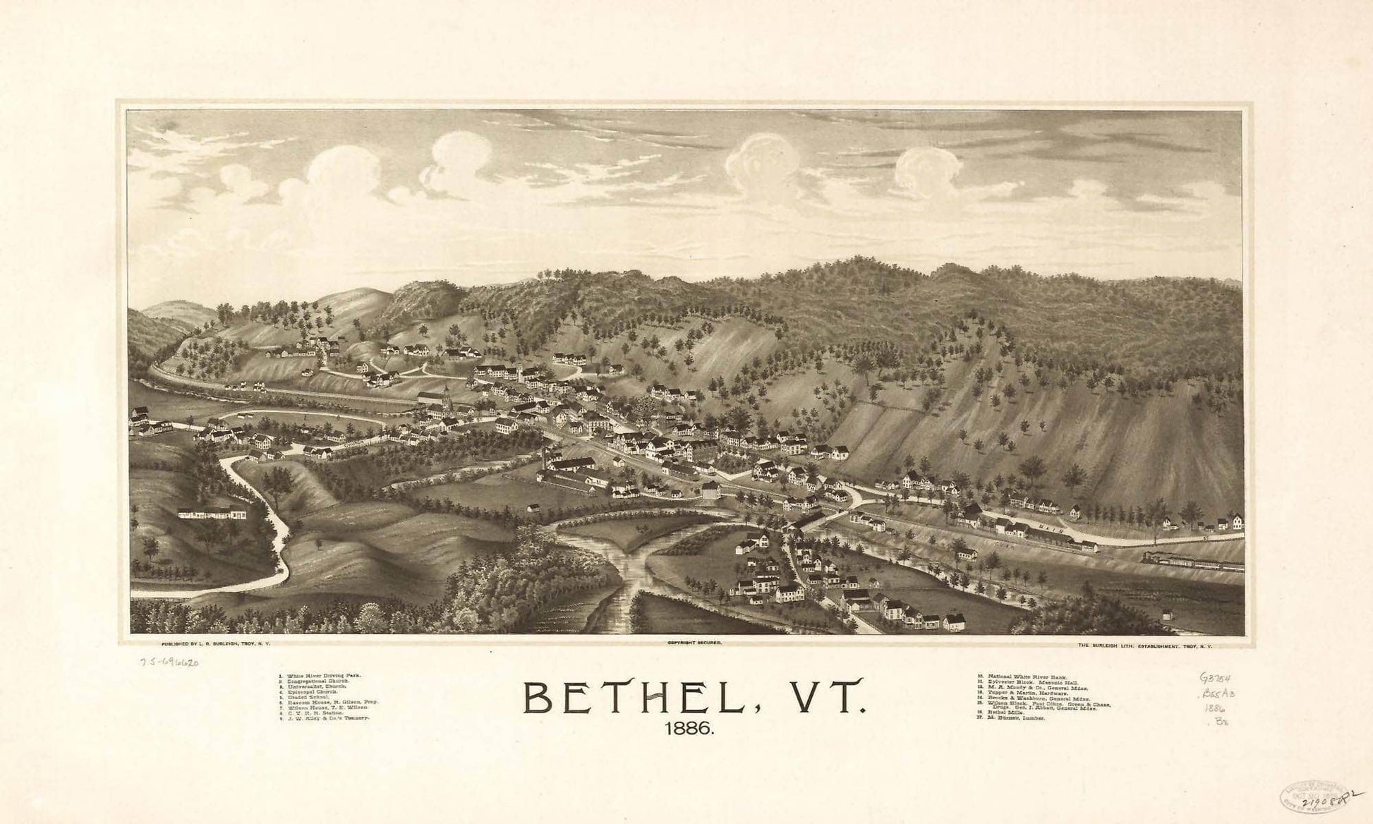 Bethel Vt 1886  State Of Vermont