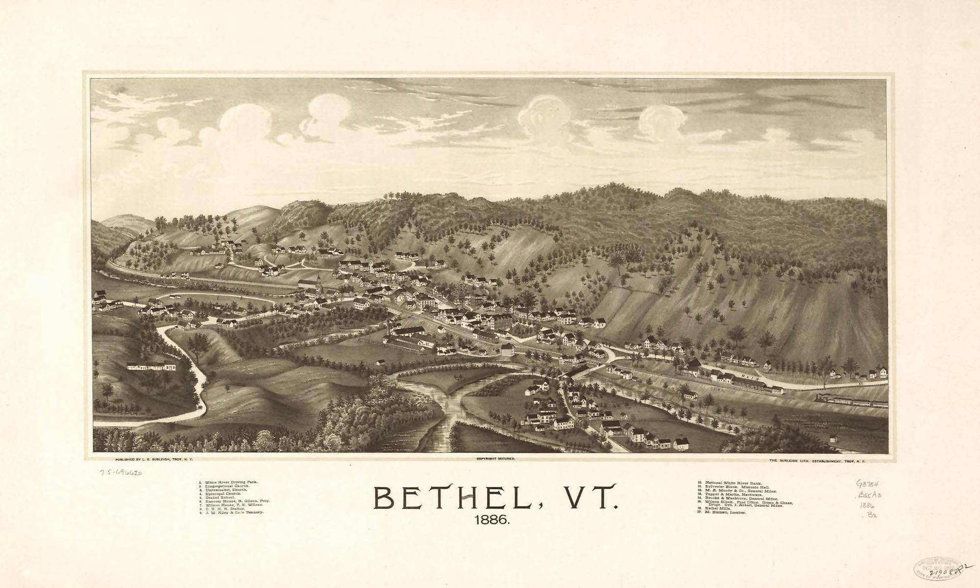 Bethel Vt 1886  State Of Vermont
