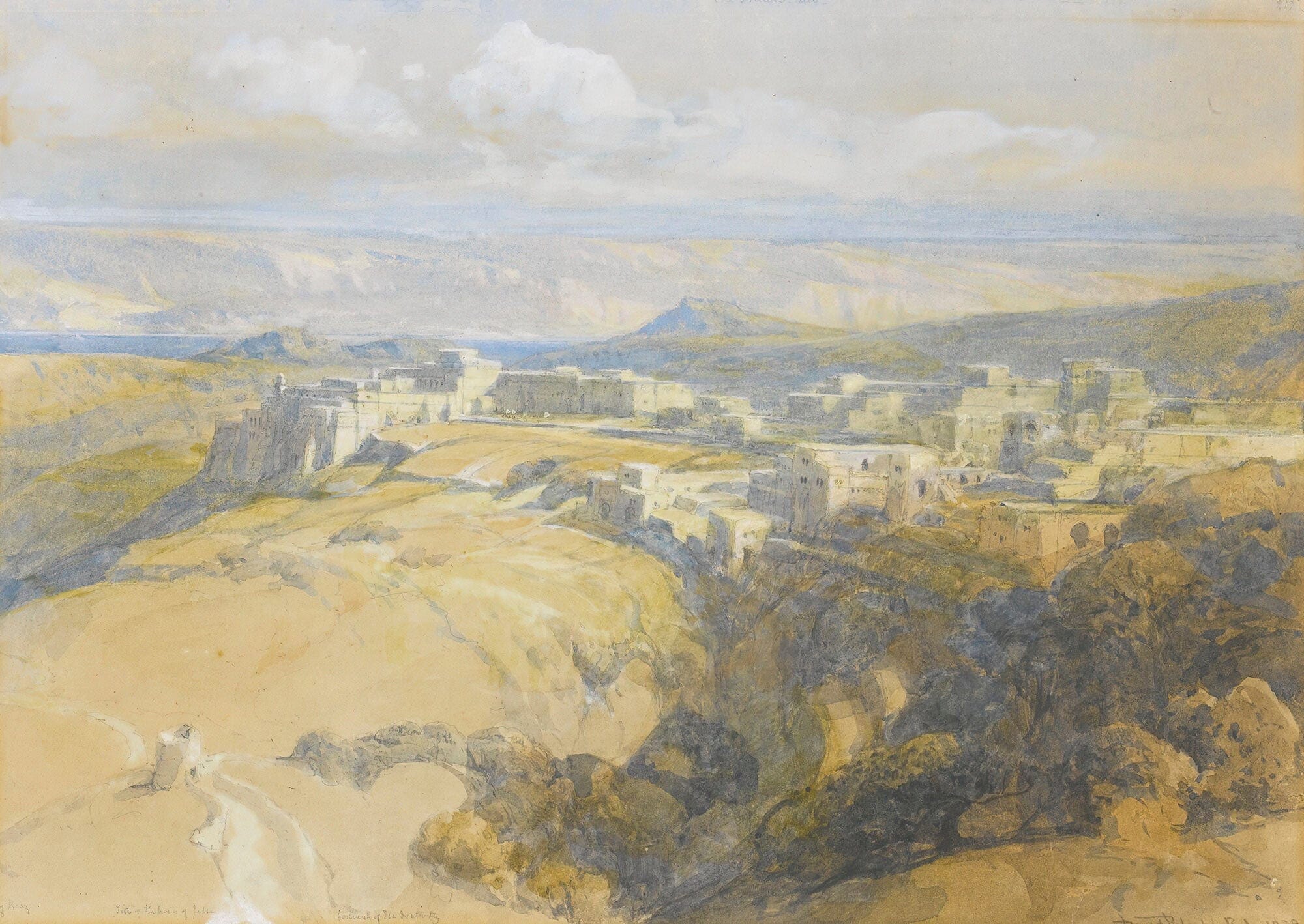 Bethlehem Looking Towards The Dead Sea by David Roberts