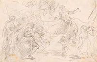 Biblical Scene Verso by Sebastiano Ricci