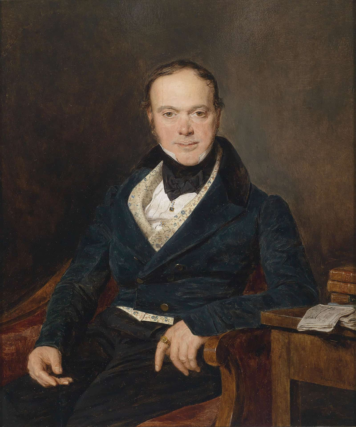 Bildnis August Walter by Ferdinand Georg Waldmuller
