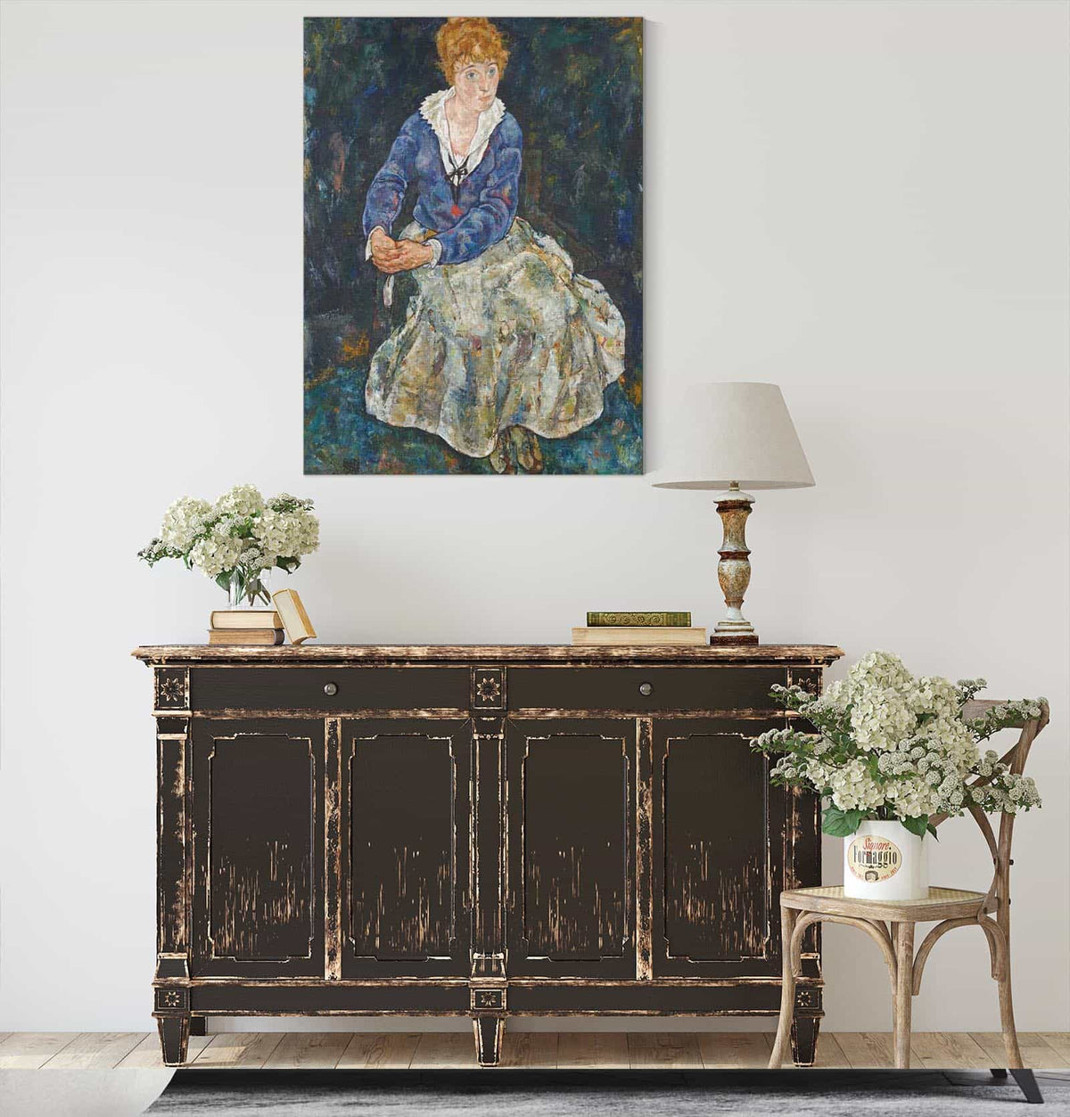 Bildnis Der Frau Des Kunstlers Edith Schiele by Egon Schiele