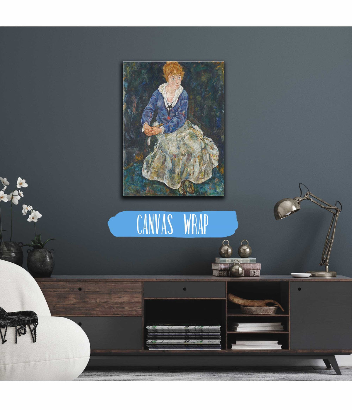 Bildnis Der Frau Des Kunstlers Edith Schiele by Egon Schiele