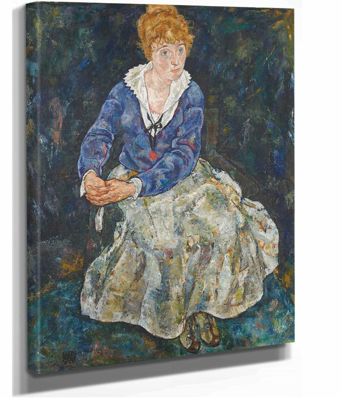 Bildnis Der Frau Des Kunstlers Edith Schiele by Egon Schiele