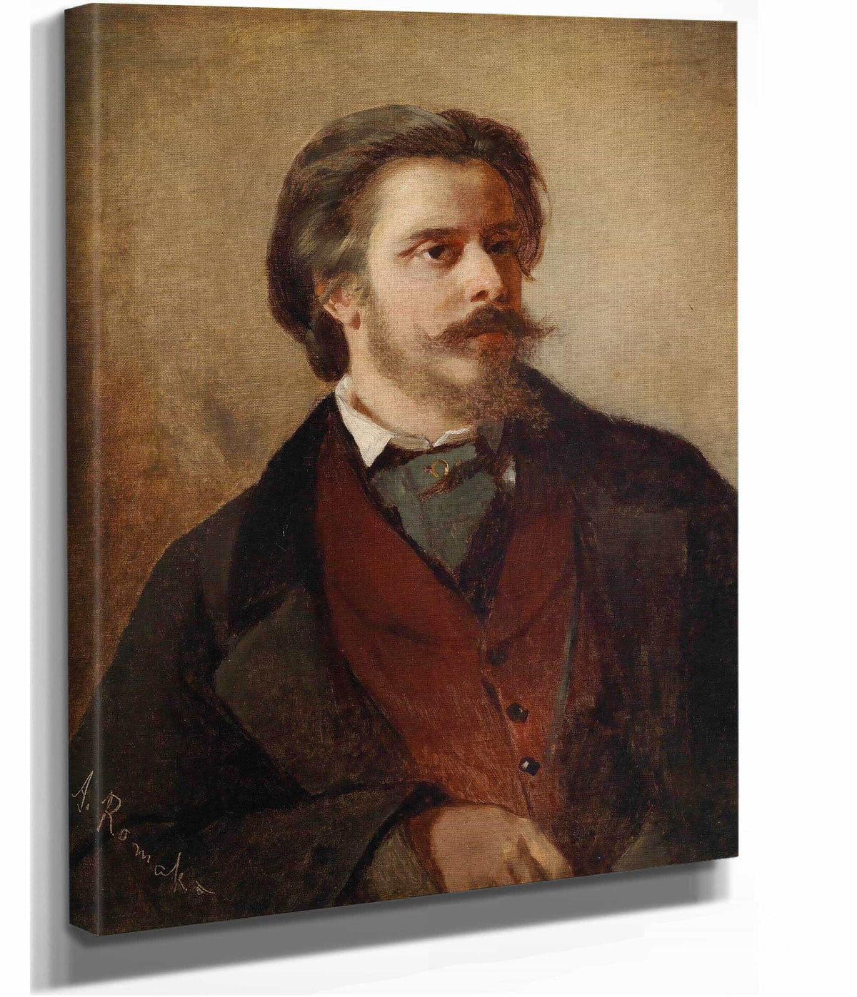 Bildnis Des Malers Berthold Winder by Anton Romako