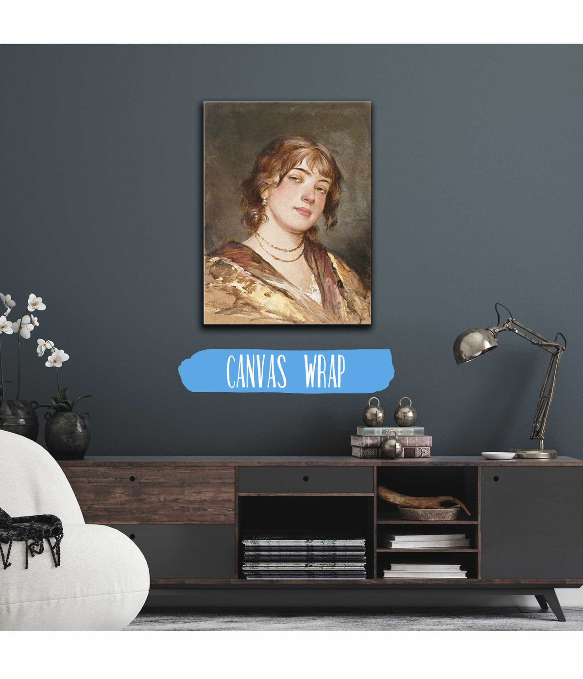 Bildnis Einer Jungen Italienerin by Eugen Von Blaas