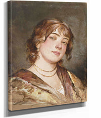 Bildnis Einer Jungen Italienerin by Eugen Von Blaas