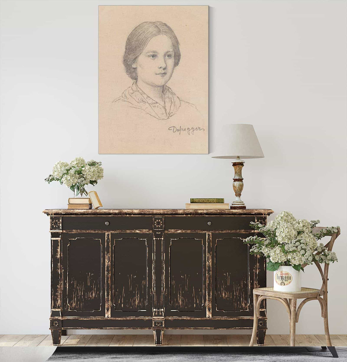 Bildnis Eines Jungen Bauernmadchens by Franz Von Defregger