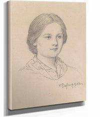 Bildnis Eines Jungen Bauernmadchens by Franz Von Defregger