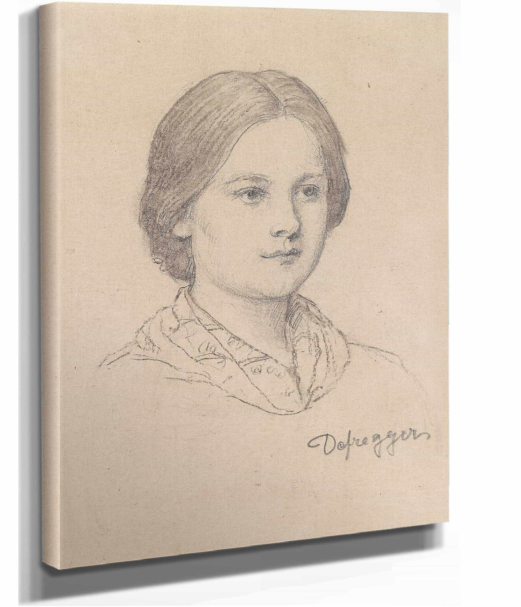 Bildnis Eines Jungen Bauernmadchens by Franz Von Defregger