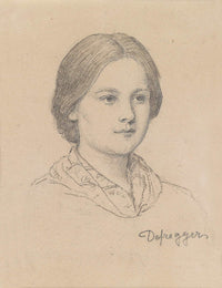 Bildnis Eines Jungen Bauernmadchens by Franz Von Defregger