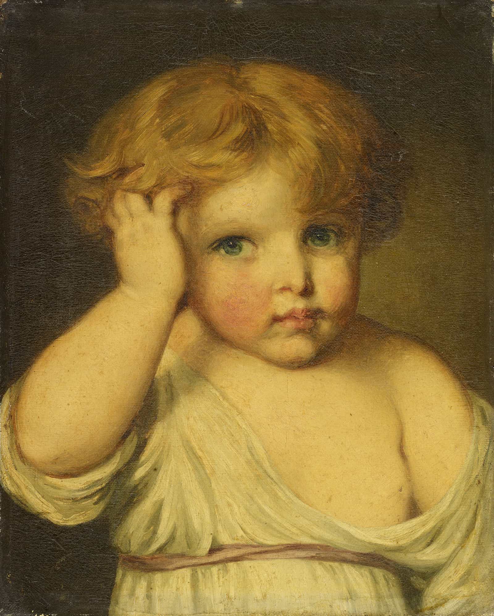 Bildnis Eines Kindes by Jean Baptiste Greuze