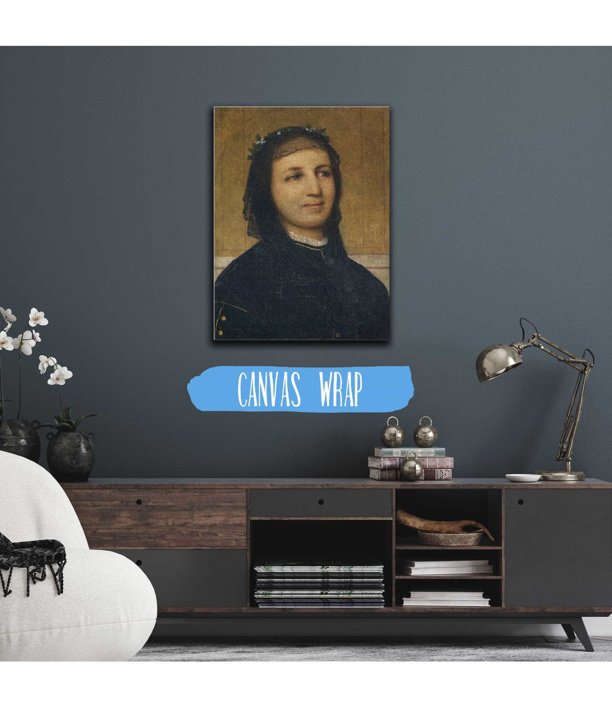 Bildnis Margaretha Antoinette Mahly Schermar by Arnold Bocklin