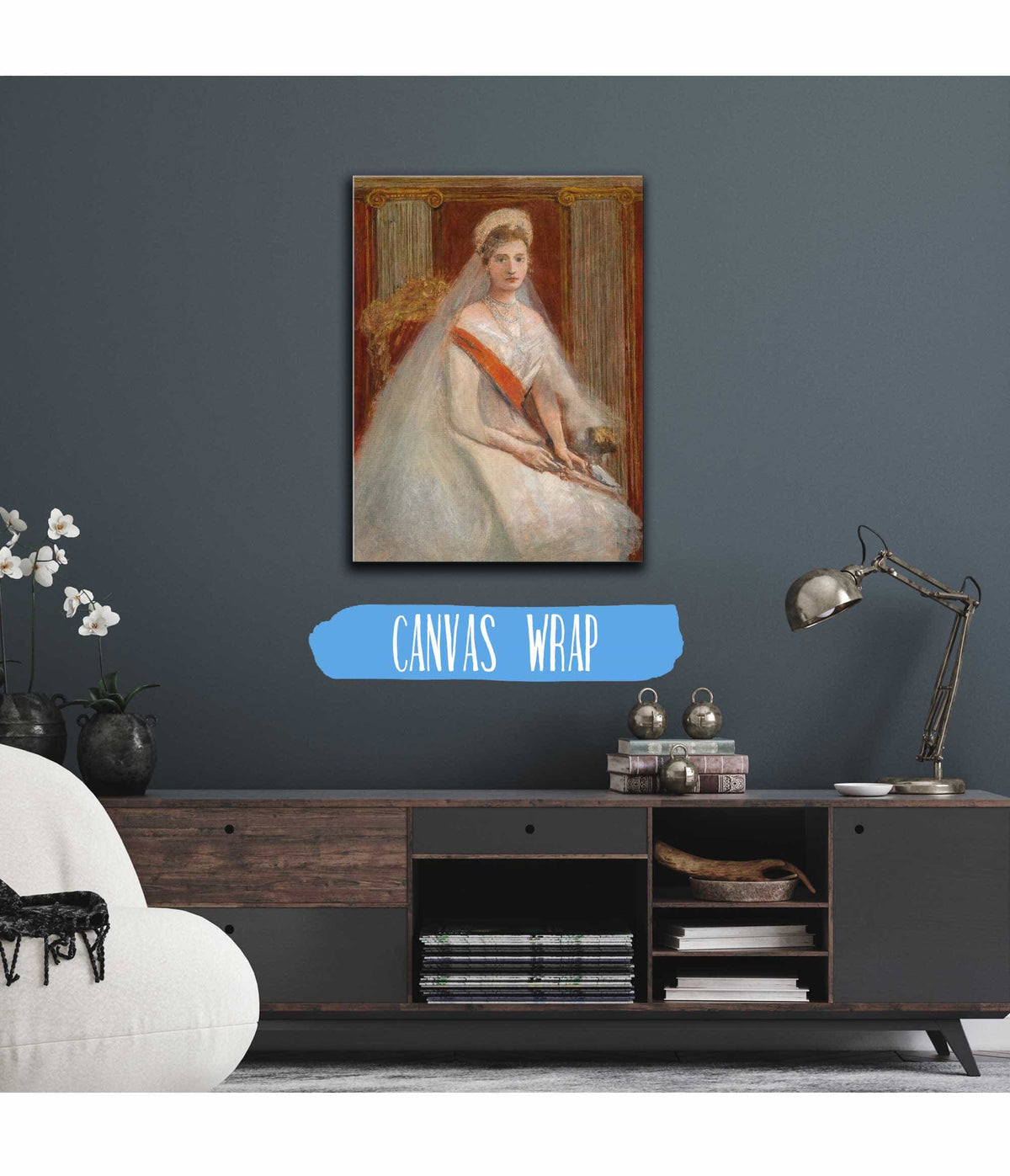 Bildnis Zarin Alexandra Fjordorovna by Albert Von Keller