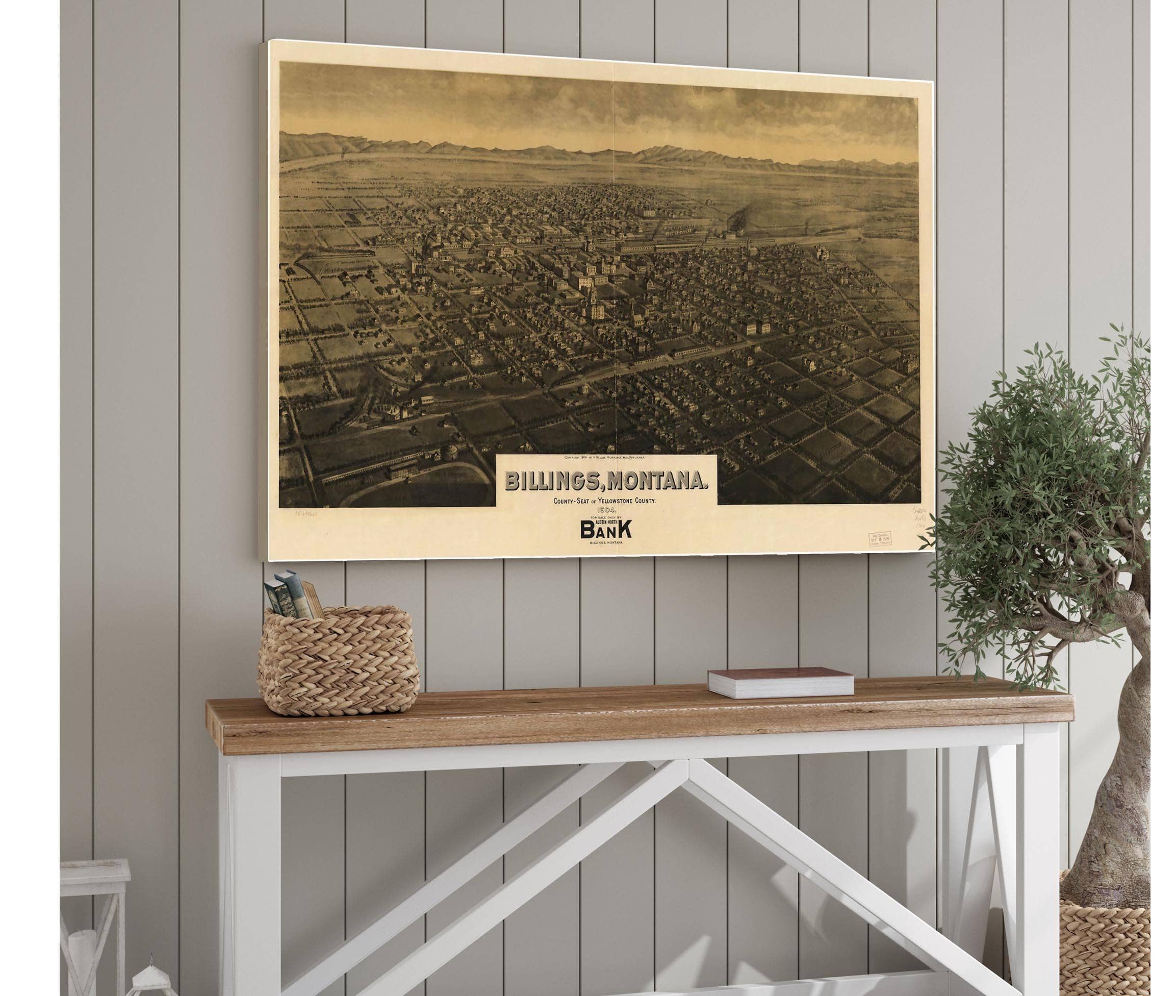 Billings Montana County Seat Of Yellowstone County 1904  State Of Montana